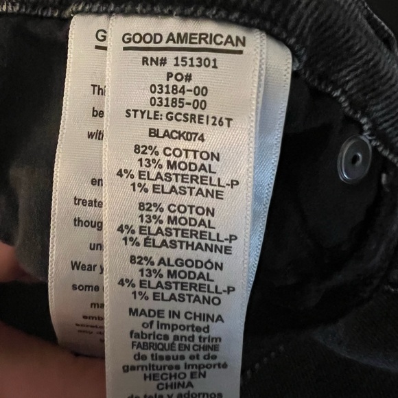 Good American Good Curve Skinny Jeans size 0 - Picture 7 of 7